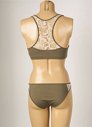 Costum de baie din două piese elasticitate sutiene verde BANANA MOON femeie