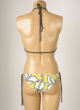 Costum de baie din două piese elasticitate top triunghiuri galben BANANA MOON femeie