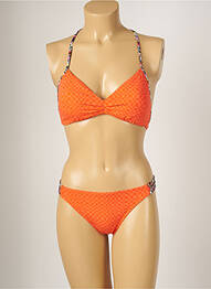 Costum de baie din două piese elasticitate top sutien modelat portocaliu BANANA MOON femme