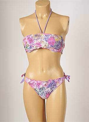 Costum de baie din două piese elasticitate top sutien modelat violet BANANA MOON femeie