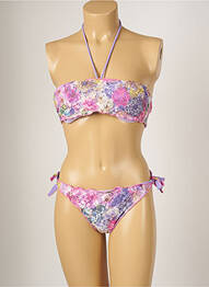 Costum de baie din două piese elasticitate top sutien modelat violet BANANA MOON femme