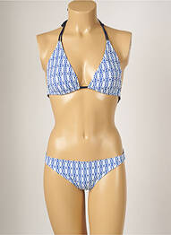 Costum de baie din două piese elasticitate top triunghiuri albastru BANANA MOON femme