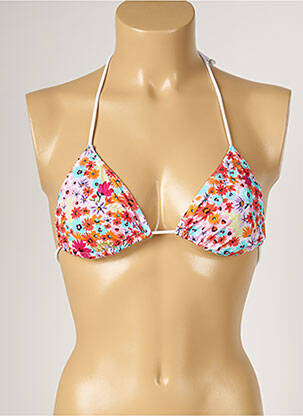Sutien de costum de baie elasticitate top triunghiuri roz BANANA MOON femeie