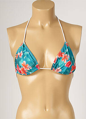 Sutien de costum de baie elasticitate top triunghiuri albastru BANANA MOON femeie