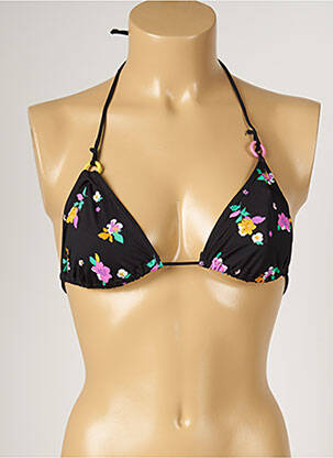 Sutien de costum de baie elasticitate top triunghiuri negru BANANA MOON femeie