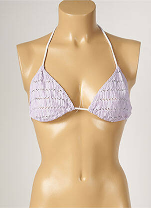 Sutien de costum de baie elasticitate top triunghiuri violet BANANA MOON femeie
