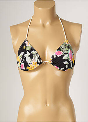 Sutien de costum de baie elasticitate top triunghiuri negru BANANA MOON femeie