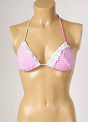 Sutien de costum de baie elasticitate top triunghiuri roz BANANA MOON femeie