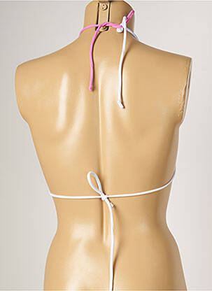 Sutien de costum de baie elasticitate top triunghiuri roz BANANA MOON femeie