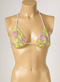 Sutien de costum de baie elasticitate top triunghiuri verde BANANA MOON femme