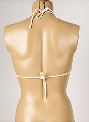Sutien de costum de baie elasticitate top triunghiuri alb BANANA MOON femeie