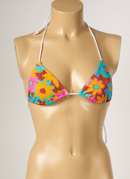 Sutien de costum de baie elasticitate top triunghiuri maro BANANA MOON femme