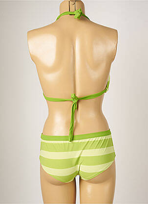 Costum de baie din două piese elasticitate top triunghiuri verde BANANA MOON femeie
