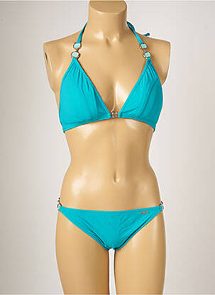 Costum de baie din două piese elasticitate top triunghiuri albastru BANANA MOON femeie