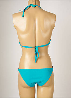 Costum de baie din două piese elasticitate top triunghiuri albastru BANANA MOON femeie