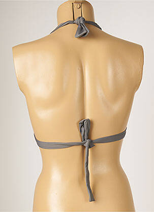 Sutien de costum de baie elasticitate top triunghiuri gri BANANA MOON femeie