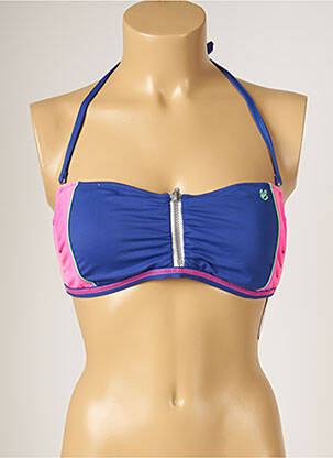 Sutien de costum de baie elasticitate top bentiță albastru BANANA MOON femeie