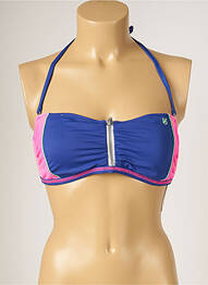 Sutien de costum de baie elasticitate top bentiță albastru BANANA MOON femme