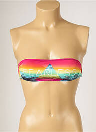Sutien de costum de baie elasticitate top bentiță roz BANANA MOON femme