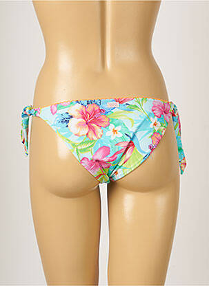 Chiloți de baie imprimeu floral bikini albastru BANANA MOON femeie