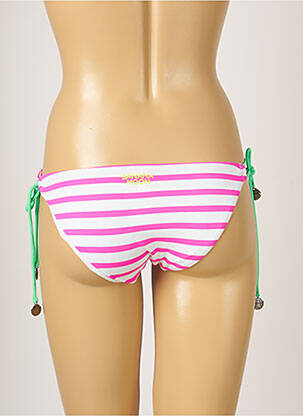 Chiloți de baie reversibil bikini roz BANANA MOON femeie