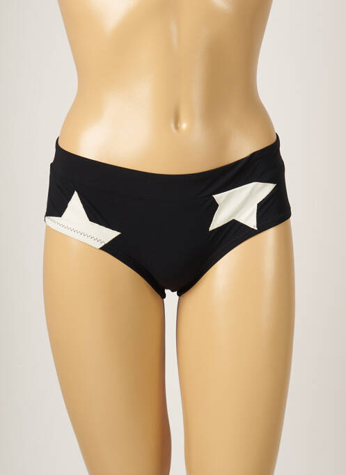 Chiloți de baie țesătură satinată chilot scurt negru BANANA MOON femme