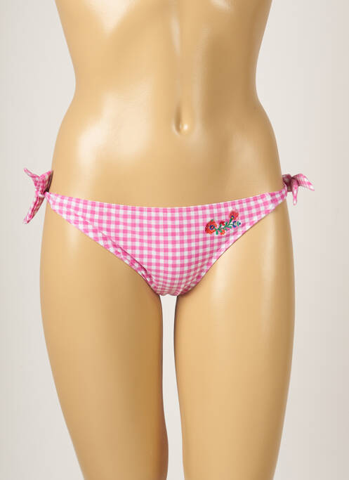 Chiloți de baie țesătură satinată bikini roz BANANA MOON femme