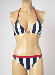 Costum de baie din două piese elasticitate top sutien modelat albastru BANANA MOON femme