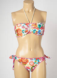 Costum de baie din două piese elasticitate top sutien modelat portocaliu BANANA MOON femme