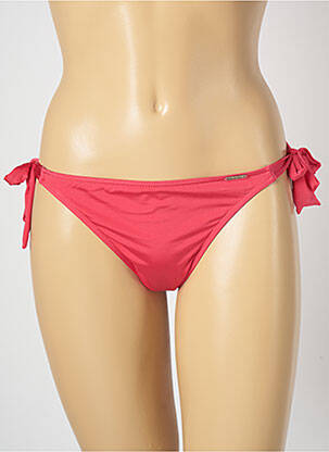 Chiloți de baie microfibre bikini roșu BANANA MOON femeie