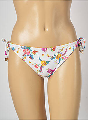 Chiloți de baie imprimeu floral bikini bej BANANA MOON femeie