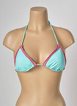 Sutien de costum de baie închidere cu legături de legat top sutien modelat albastru BANANA MOON femme