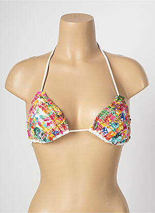 Sutien de costum de baie elasticitate top triunghiuri portocalie BANANA MOON femeie