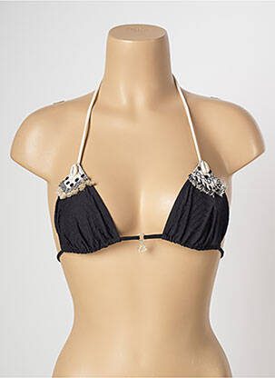 Sutien de costum de baie elasticitate top triunghiuri negru BANANA MOON femeie