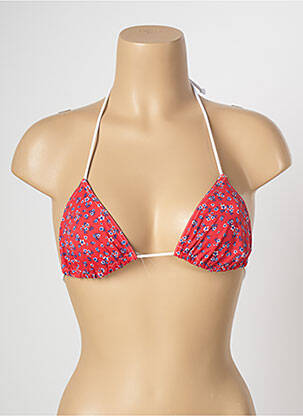 Sutien de costum de baie elasticitate top triunghiuri roșu BANANA MOON femeie