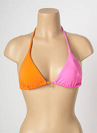 Sutien de costum de baie elasticitate top triunghiuri roz BANANA MOON femme