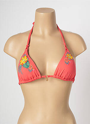 Sutien de costum de baie închidere cu legături de legat top sutien modelat roz BANANA MOON femeie