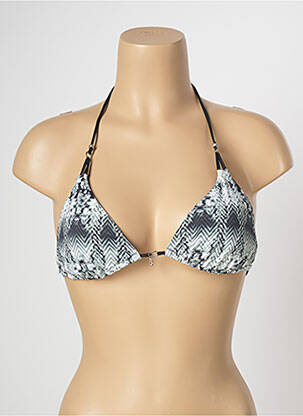 Sutien de costum de baie închidere cu legături de legat top sutien modelat gri BANANA MOON femeie