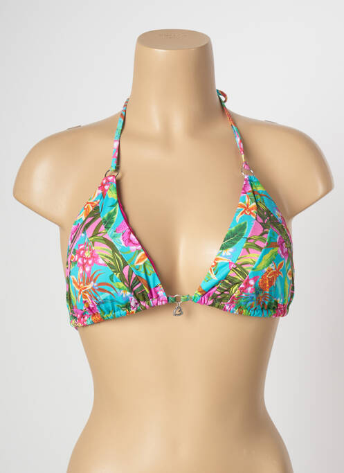 Sutien de costum de baie închidere cu legături de legat top sutien modelat albastru BANANA MOON femme