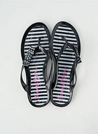 Șlapi toc plat până la 3 cm negru BANANA MOON femme