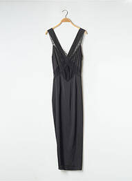Rochie lungă croială cambrată bretele subțiri negru NASTY GAL femme
