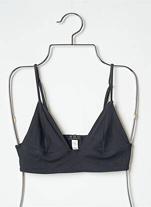 Sutien de costum de baie elasticitate top triunghiuri negru NOO femeie