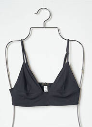 Sutien de costum de baie elasticitate top triunghiuri negru NOO femme