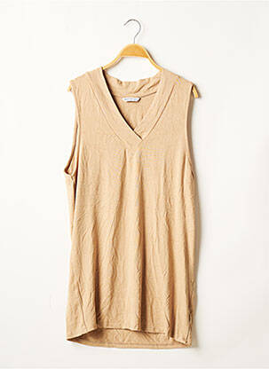 Tunică fără mâneci bej STRADIVARIUS femeie