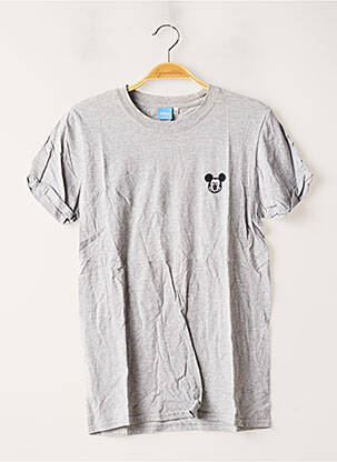 Tricou croială dreaptă mâneci scurte gri DISNEY femeie