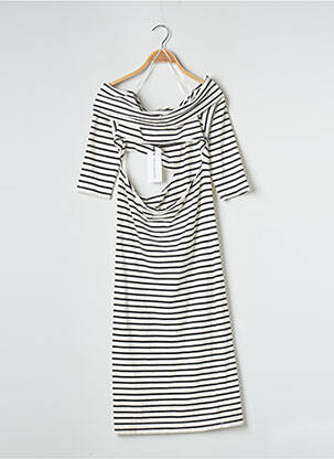 Rochie midi alb JACQUELINE DE YONG femeie