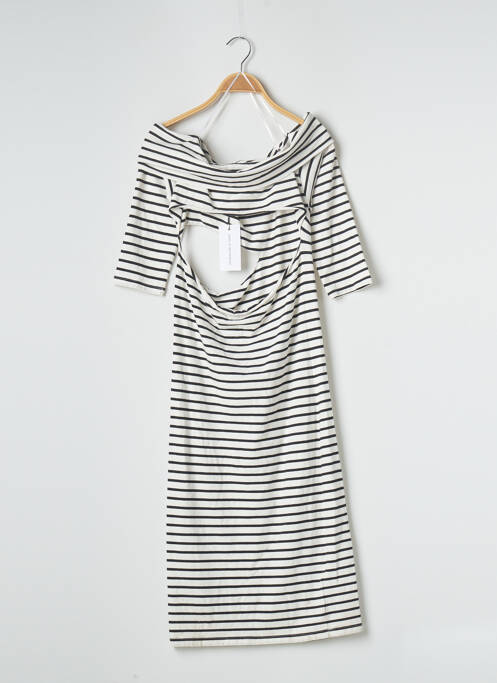 Rochie midi alb JACQUELINE DE YONG femeie