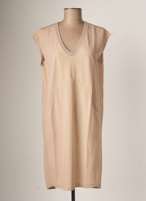 Rochie midi bej AMS PURE femeie