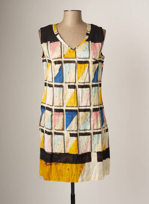 Rochie scurtă galben AVENTURES DES TOILES femeie