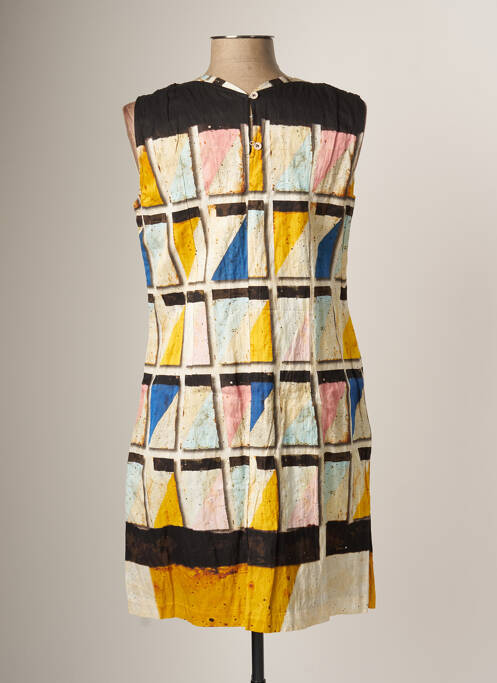 Rochie scurtă galben AVENTURES DES TOILES femeie